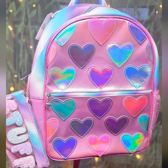 Metallic Heart Backpack - Picture 3 of 8